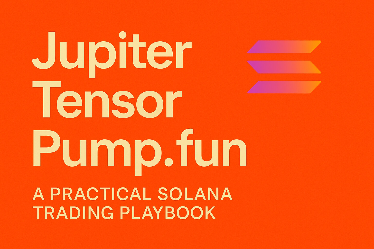 Jupiter, Tensor, Pump.fun: A Practical Solana Trading Playbook